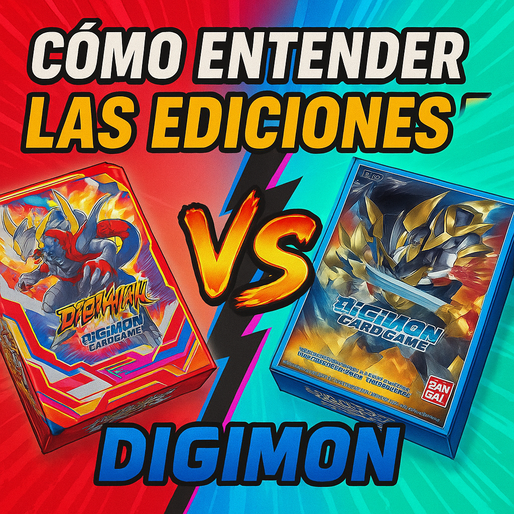 ¿Cómo entender las ediciones del Digimon Card Game?