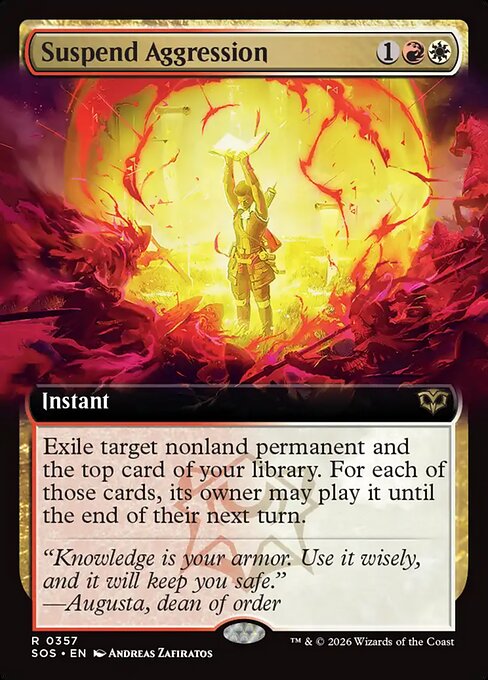 Suspend Aggression Extended (ingles) 357| Singles MTG en PiedraBruja