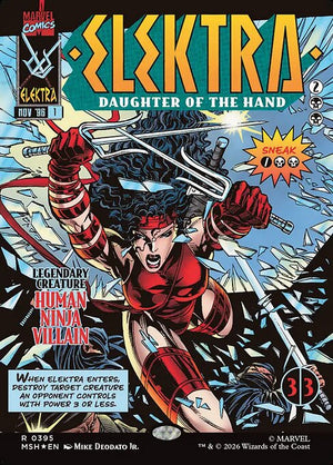 Elektra, Daughter of the Hand Regular Foil (ingles) 395 | Singles MTG en PiedraBruja