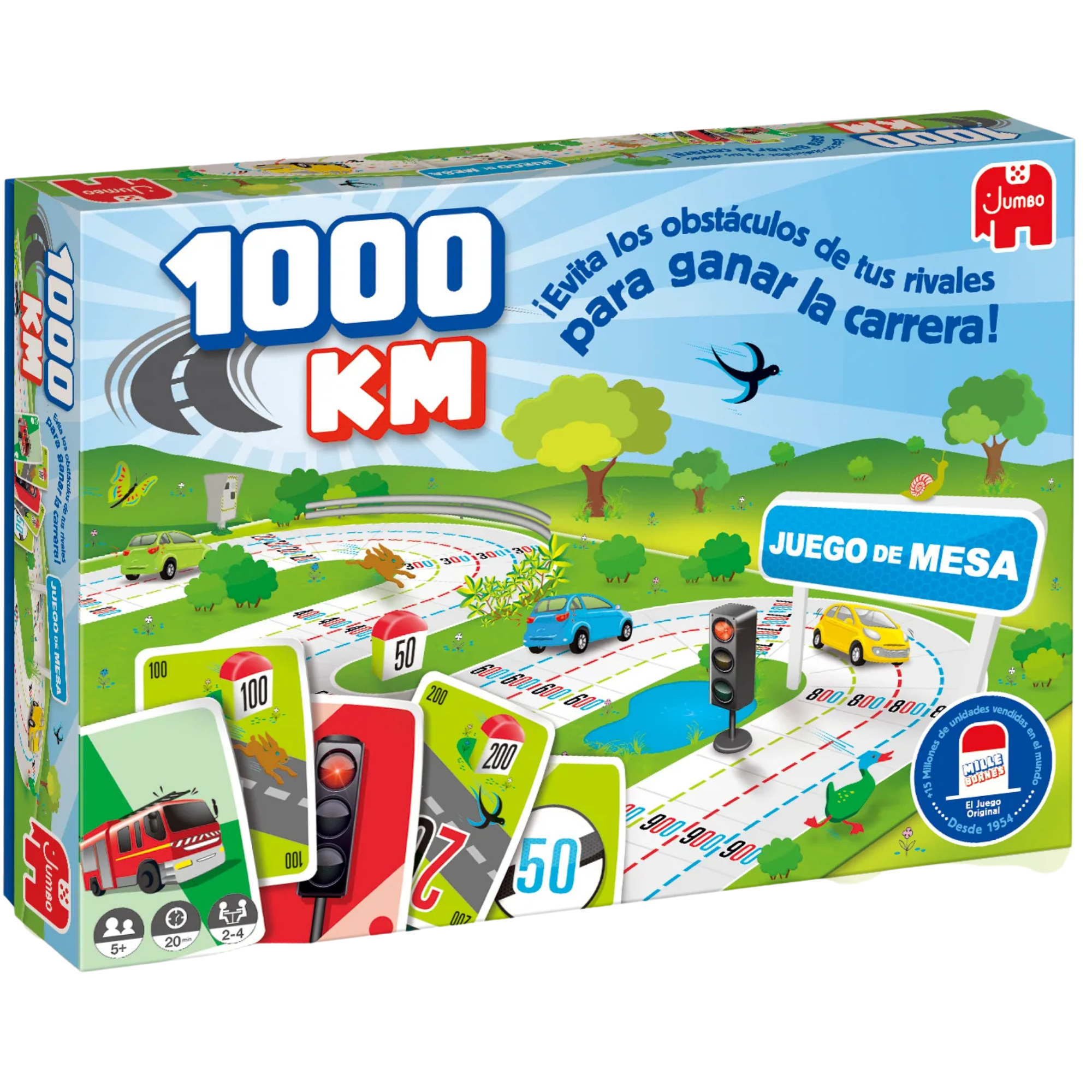 Caja del juego de mesa 1000 km juego de mesa estratégico