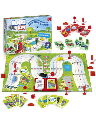 Contenido del juego de mesa 1000km