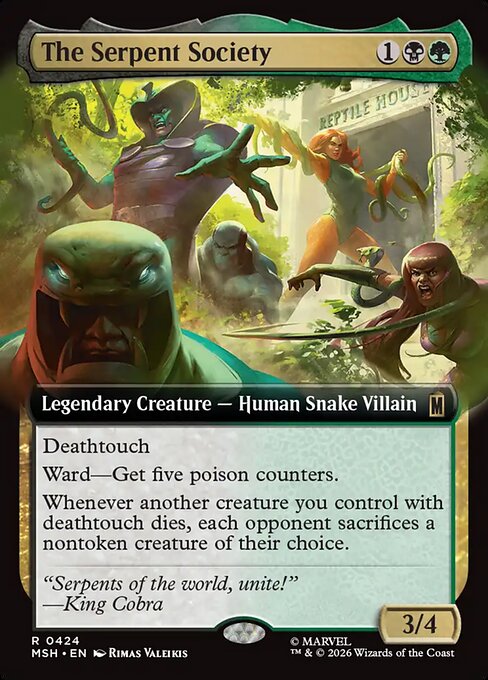The Serpent Society Regular Foil (ingles) 424 | Singles MTG en PiedraBruja