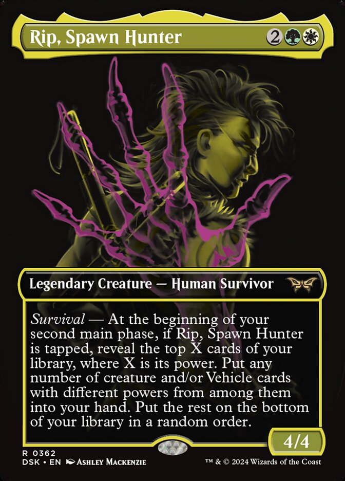 Rip, Spawn Hunter Borderless Foil 362 (Ingles)