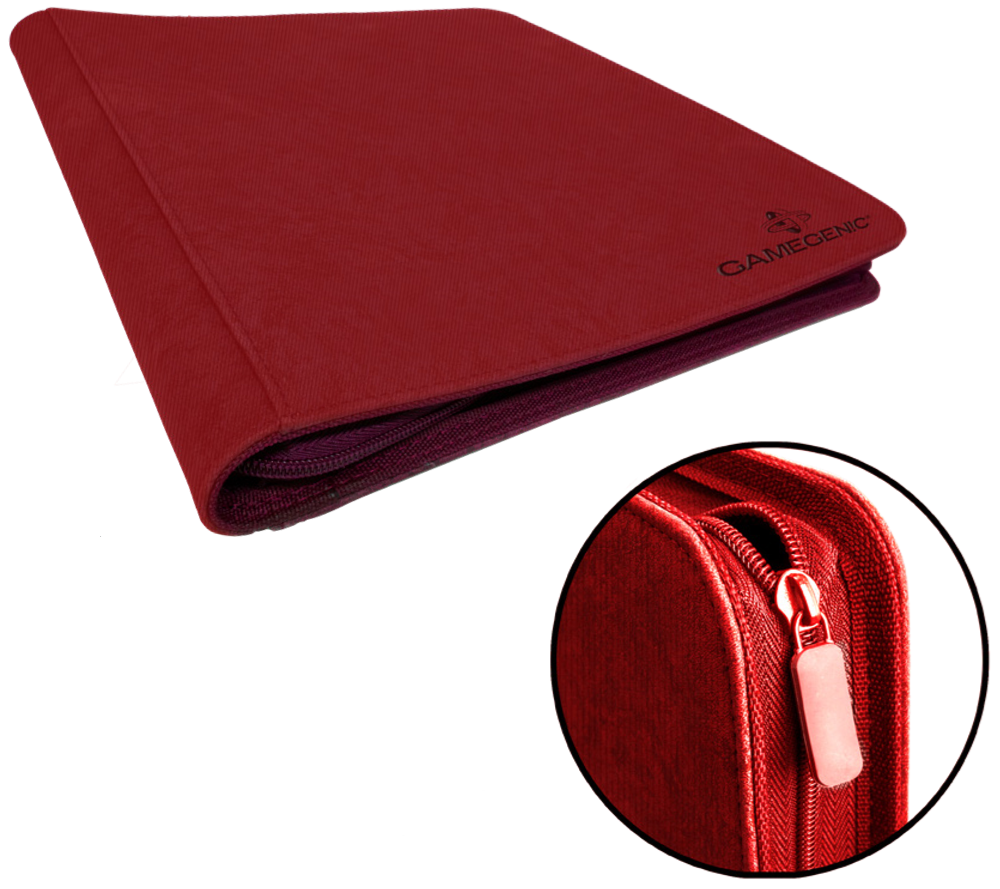 Carpeta Zip-Up Album 24-Pocket - Red | Accesorios Gamegenic para TCG en PiedraBruja Chile