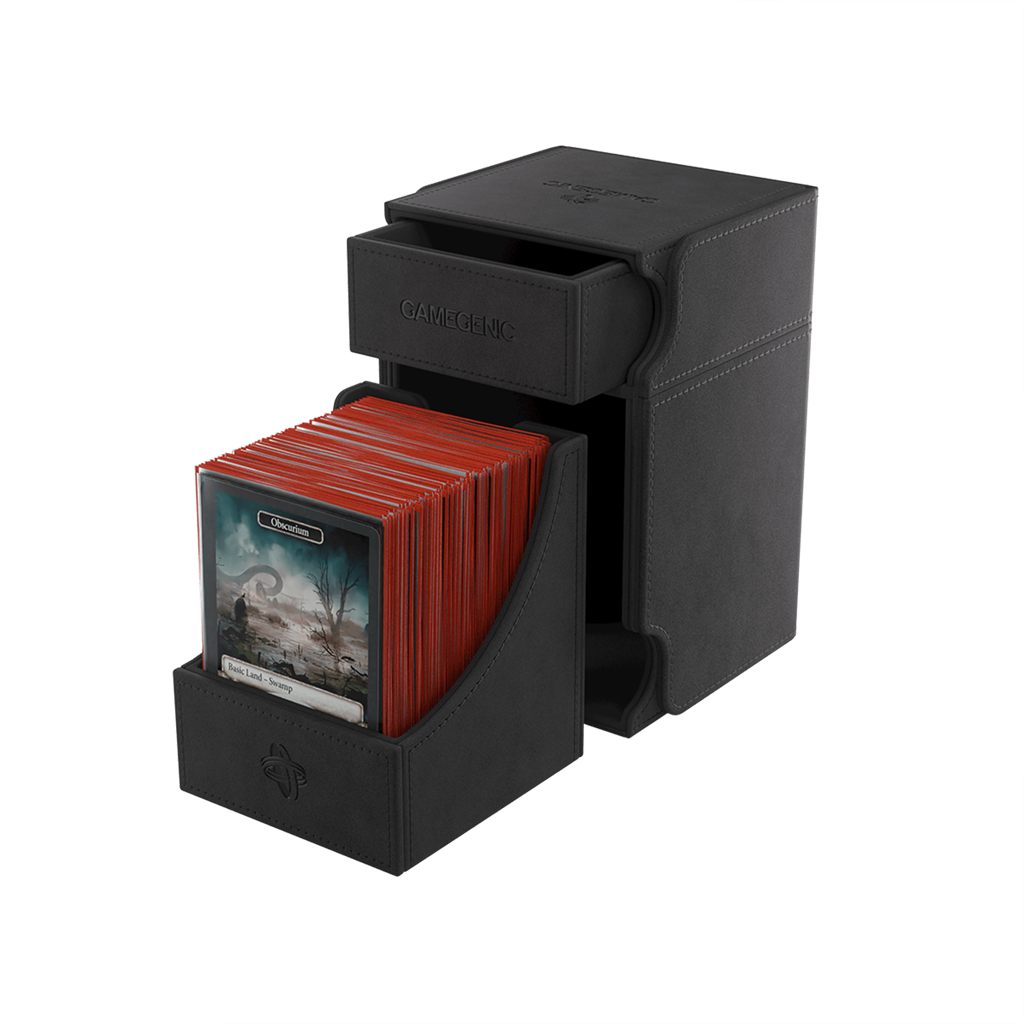 Portamazo Watchtower 100+ XL Black | Accesorios Gamegenic para TCG en PiedraBruja Chile