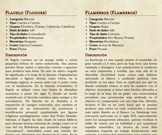 D&D Alt: El Arsenal PDF descargable de Sexta Edición