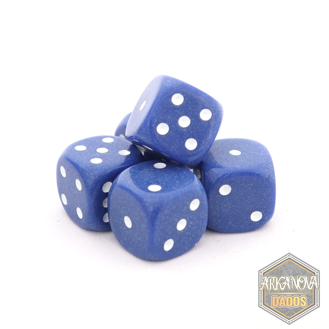 Sólidos - 1D6 Grande Azul | Dados para juegos de rol y mesa en PiedraBruja Chile