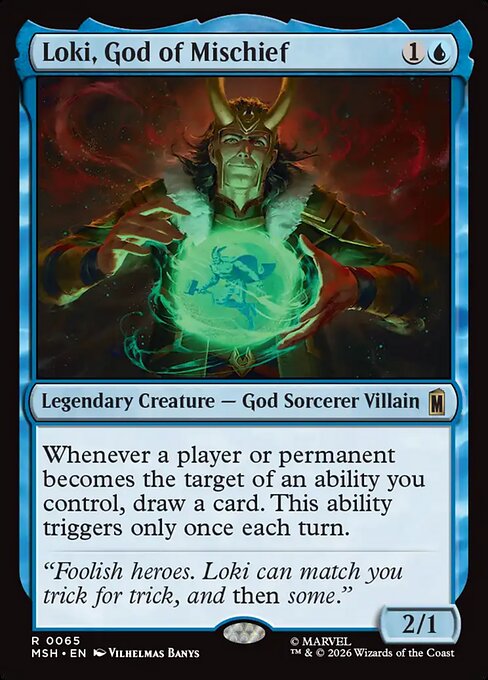 Loki, God of Mischief Regular Foil (ingles) 65 | Singles MTG en PiedraBruja