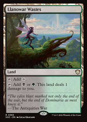 Llanowar Wastes Regular (ingles) 383 | Singles MTG en PiedraBruja