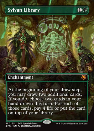 Sylvan Library Borderless Foil (ingles) 155 | Singles MTG en PiedraBruja