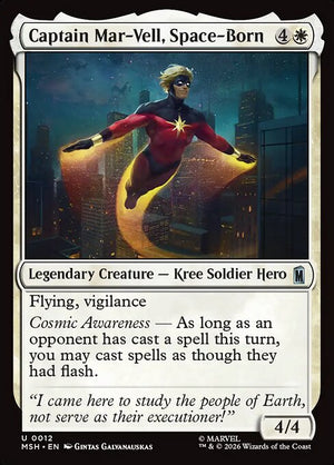 Captain Mar-Vell, Space-Born Regular Foil (ingles) 12 | Singles MTG en PiedraBruja