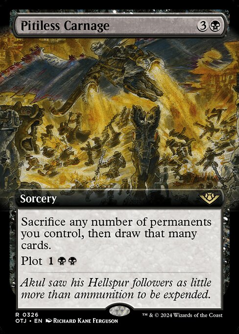Pitiless Carnage Extended Foil (ingles)