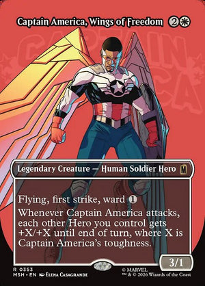 Captain America, Wings of Freedom Regular Foil (ingles) 353 | Singles MTG en PiedraBruja