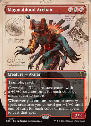 Magmablood Archaic Borderless (ingles) 295| Singles MTG en PiedraBruja