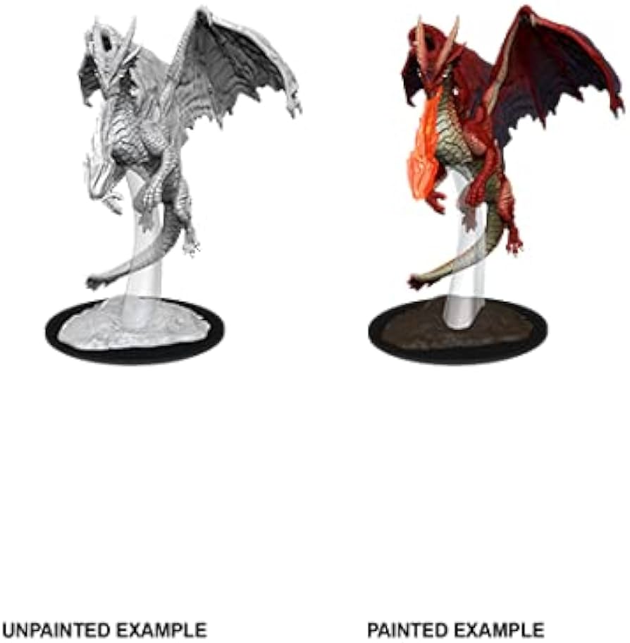 D&D Nolzur's Marvelous Miniatures: Unpainted Minis- Wave 11- Young Red Dragon