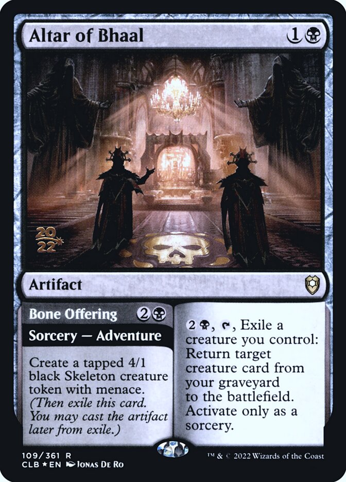 Altar of Bhaal // Bone Offering Regular Foil (español) 109s