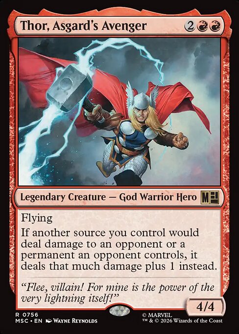 Thor, Asgard's Avenger Regular Foil (ingles) 756 | Singles MTG en PiedraBruja
