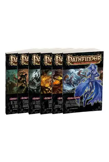Promo-pack Campaña Pathfinder: Corona de Carroña 1-6 + Guía del Jugador Avanzada (bolsillo) de REGALO