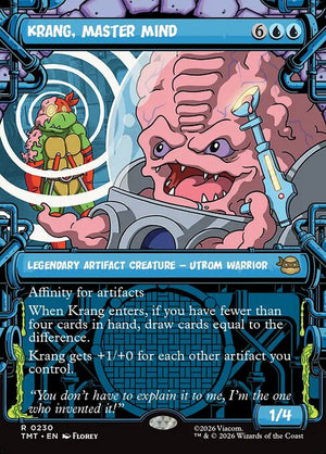 Krang, Master Mind Borderless Foil (ingles) 230 | Singles MTG en PiedraBruja