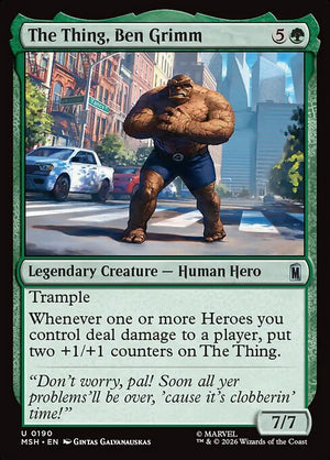 The Thing, Ben Grimm Regular Foil (ingles) 190 | Singles MTG en PiedraBruja