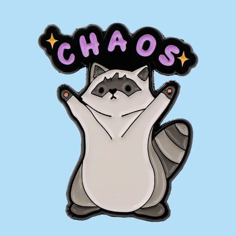 Pin Esmaltado - Chaos Racoon
