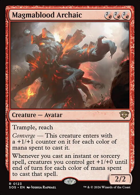 Magmablood Archaic Regular Foil (ingles) 123| Singles MTG en PiedraBruja