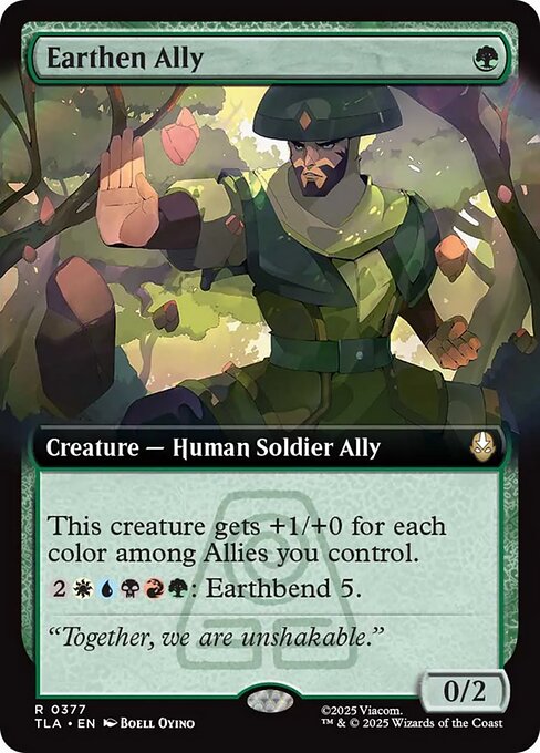 Earthen Ally Extended Foil (ingles) 377