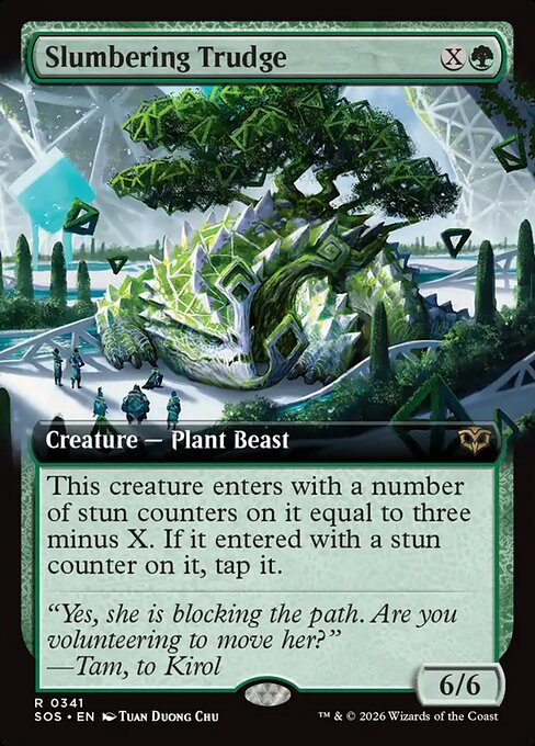 Slumbering Trudge Extended Foil (ingles) 341| Singles MTG en PiedraBruja