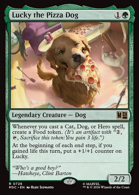 Lucky the Pizza Dog Regular Foil (ingles) 726 | Singles MTG en PiedraBruja