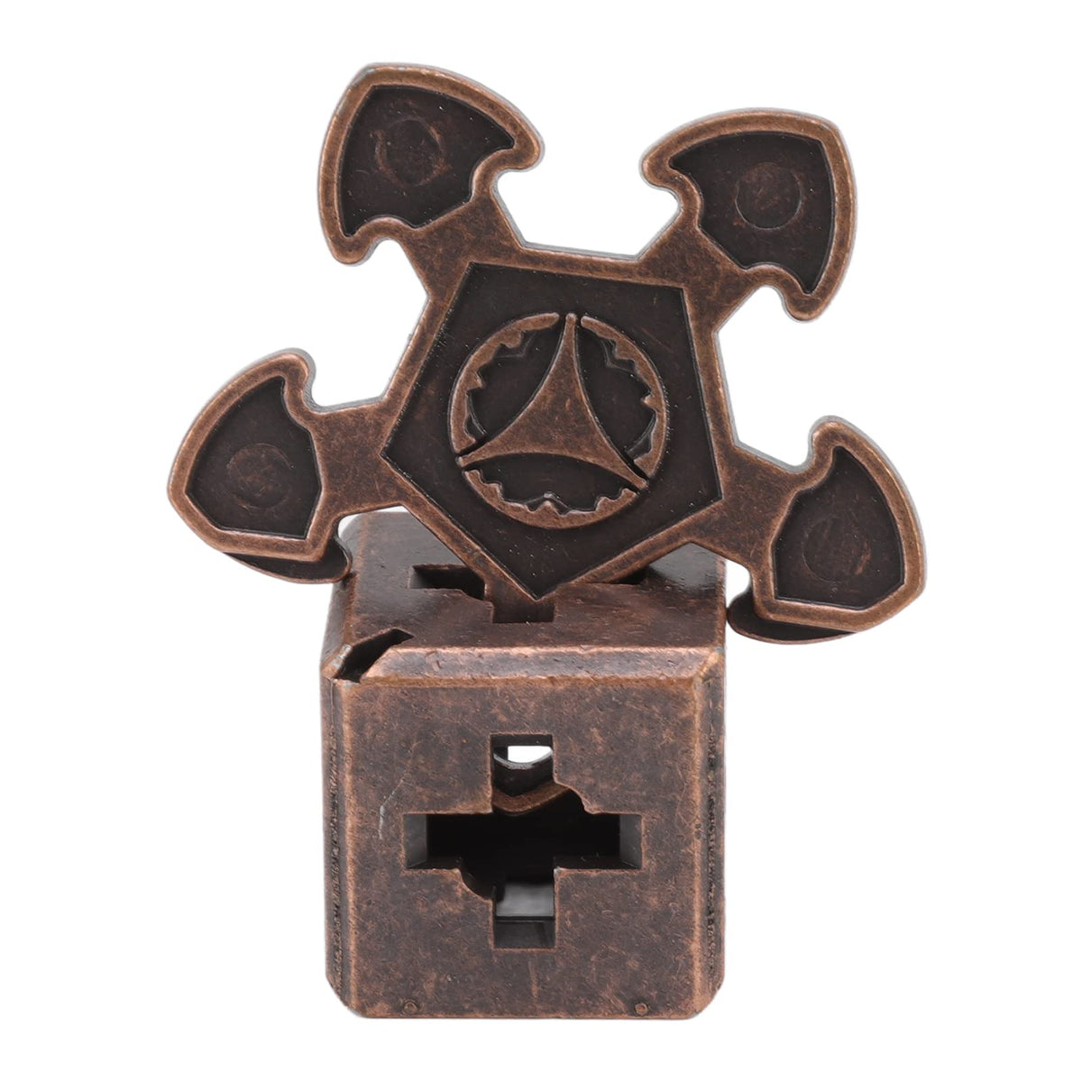 Puzzle Metalico 3D cubo y estrella | Rompecabezas e ingenios para niños, desafía su mente en PiedraBruja Chile