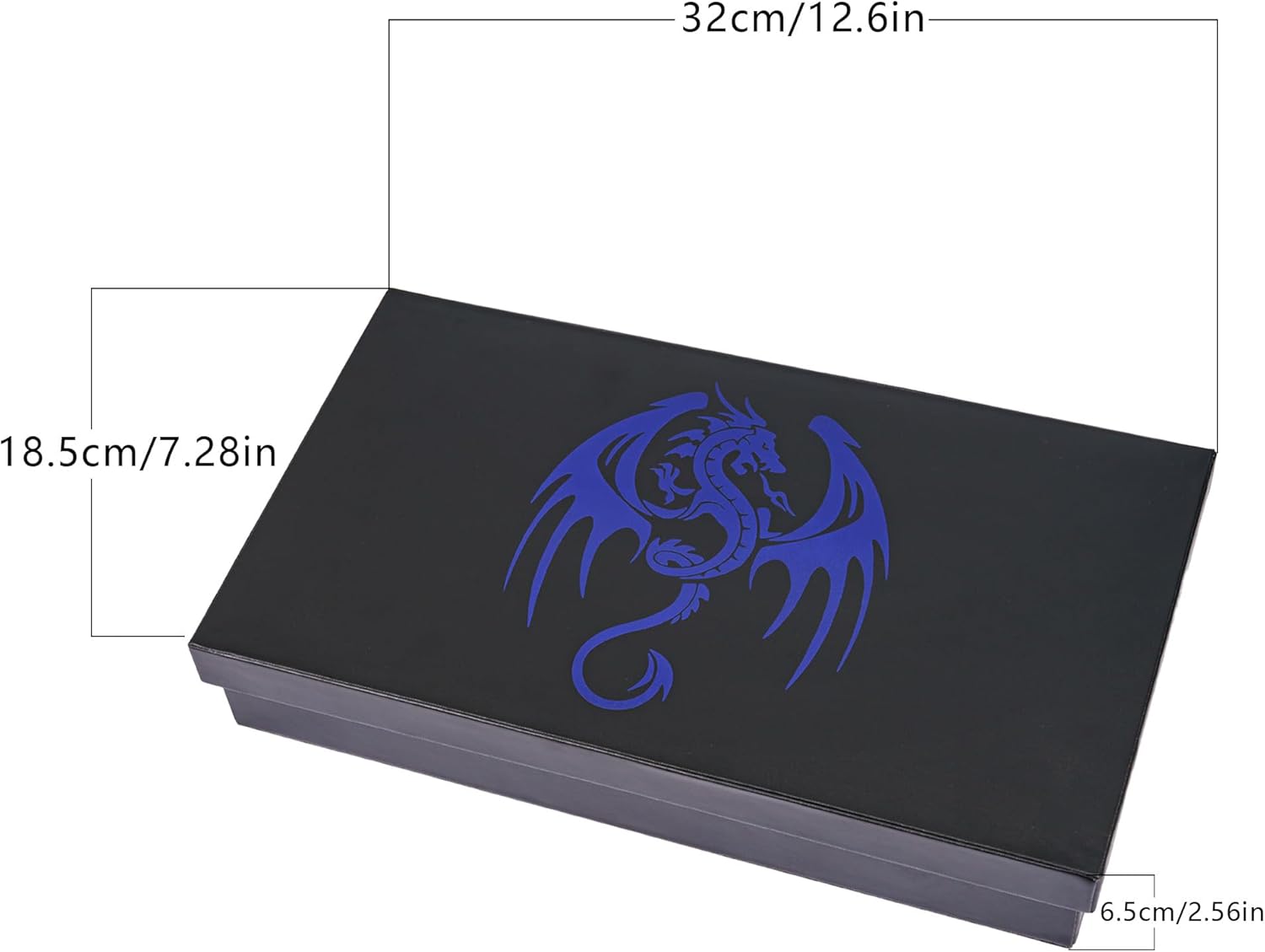 Caja de Cuero + Torre de Dados - Modular en Azul y Negro