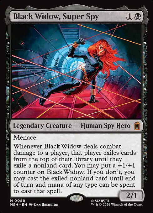 Black Widow, Super Spy Regular Foil (ingles) 89 | Singles MTG en PiedraBruja