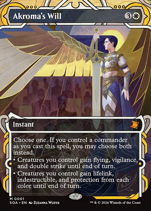 Akroma's Will Showcase Foil (ingles) 1 | Singles MTG en PiedraBruja