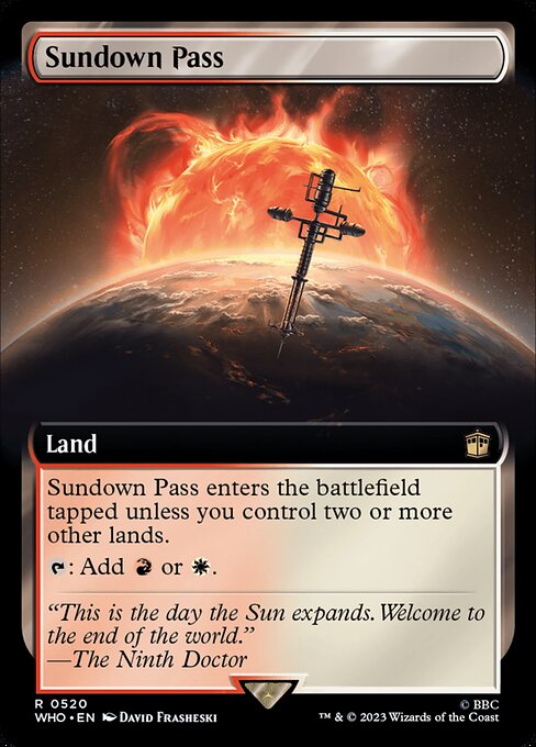 Sundown Pass Extended Foil (ingles) 520 | Singles MTG en PiedraBruja