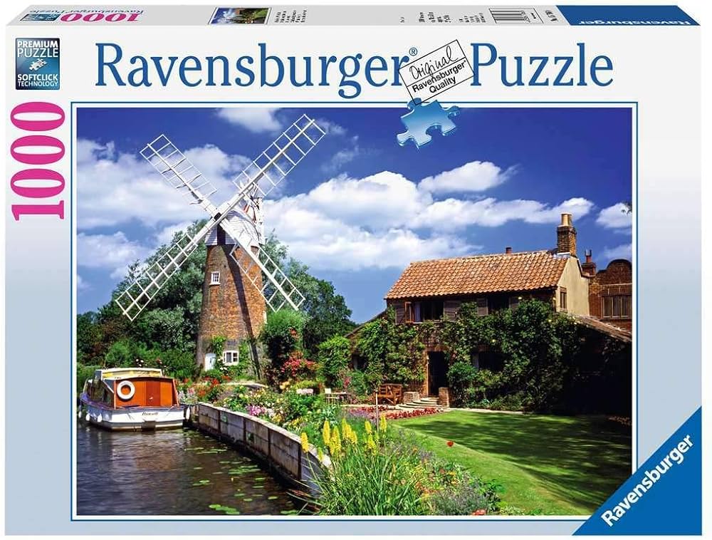 Puzzle Ravensburger Malerische Windmuhle 1000 | Rompecabezas e ingenios para niños, desafía su mente en PiedraBruja Chile