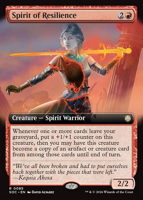 Spirit of Resilience Extended (ingles) 85| Singles MTG en PiedraBruja