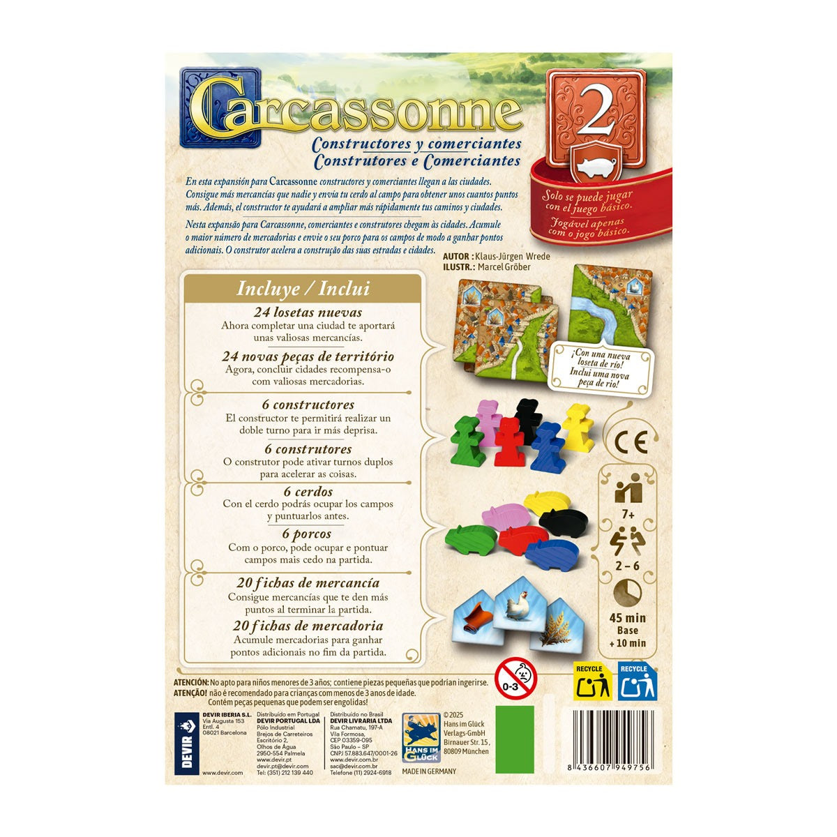 Carcassonne Contructores y Comerciantes Exp 2