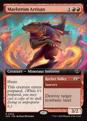 Maelstrom Artisan // Rocket Volley Extended (ingles) 334| Singles MTG en PiedraBruja