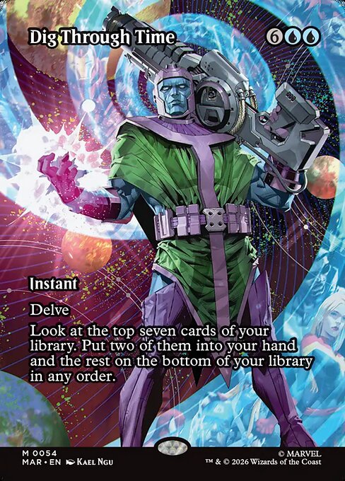 Dig Through Time Borderless Foil (ingles) 54 | Singles MTG en PiedraBruja