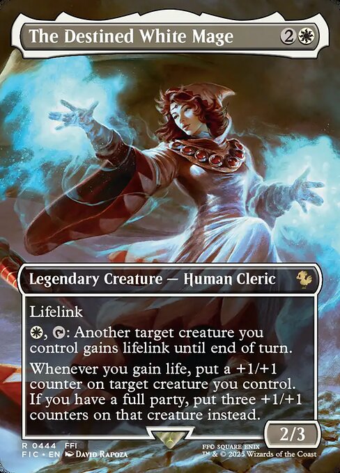 The Destined White Mage Borderless Foil (ingles) 444 | Singles MTG en PiedraBruja
