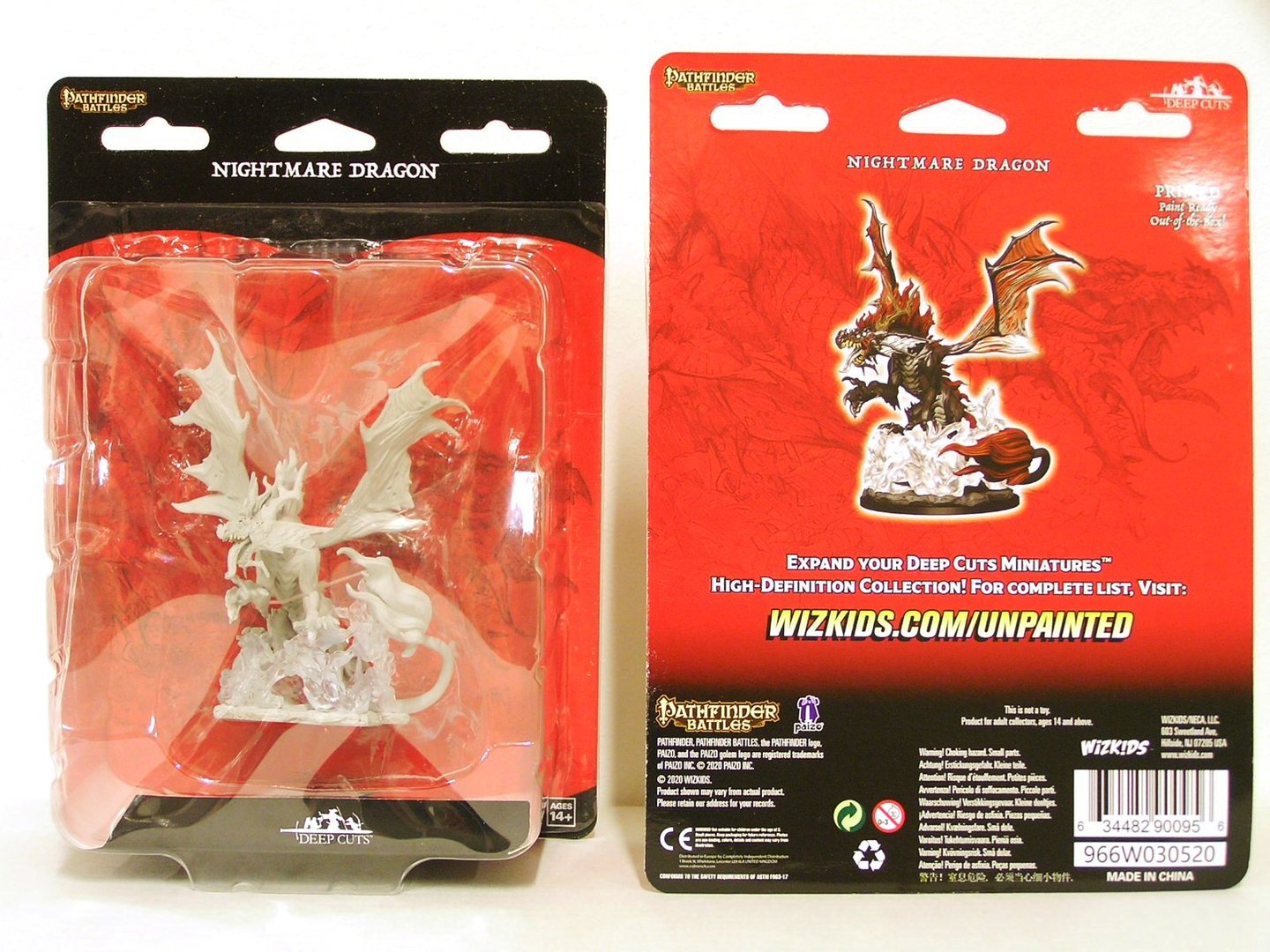 Battles Deep Cuts Miniatures: Unpainted Minis Wave 12 - Nightmare Dragon
