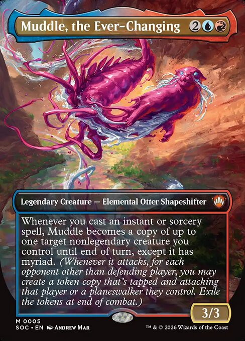 Muddle, the Ever-Changing Borderless (ingles) 5| Singles MTG en PiedraBruja