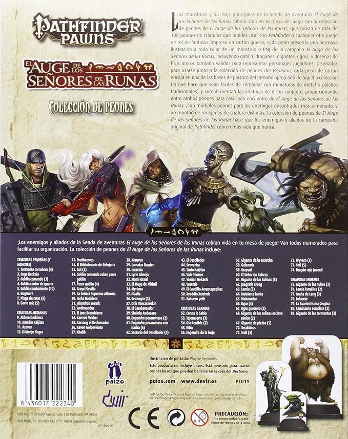 Pathfinder Peones: Auge de los Señores de las Runas
