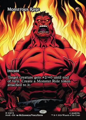 Monstrous Rage Regular (ingles) 72 | Singles MTG en PiedraBruja