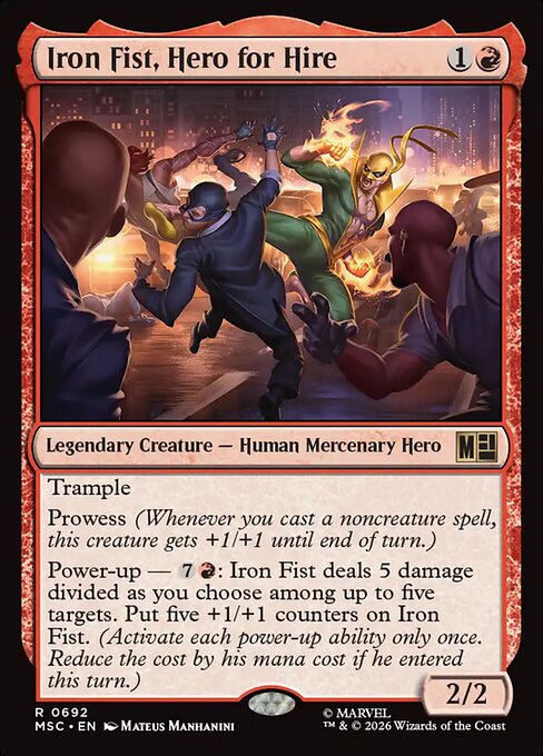 Iron Fist, Hero for Hire Regular Foil (ingles) 692 | Singles MTG en PiedraBruja