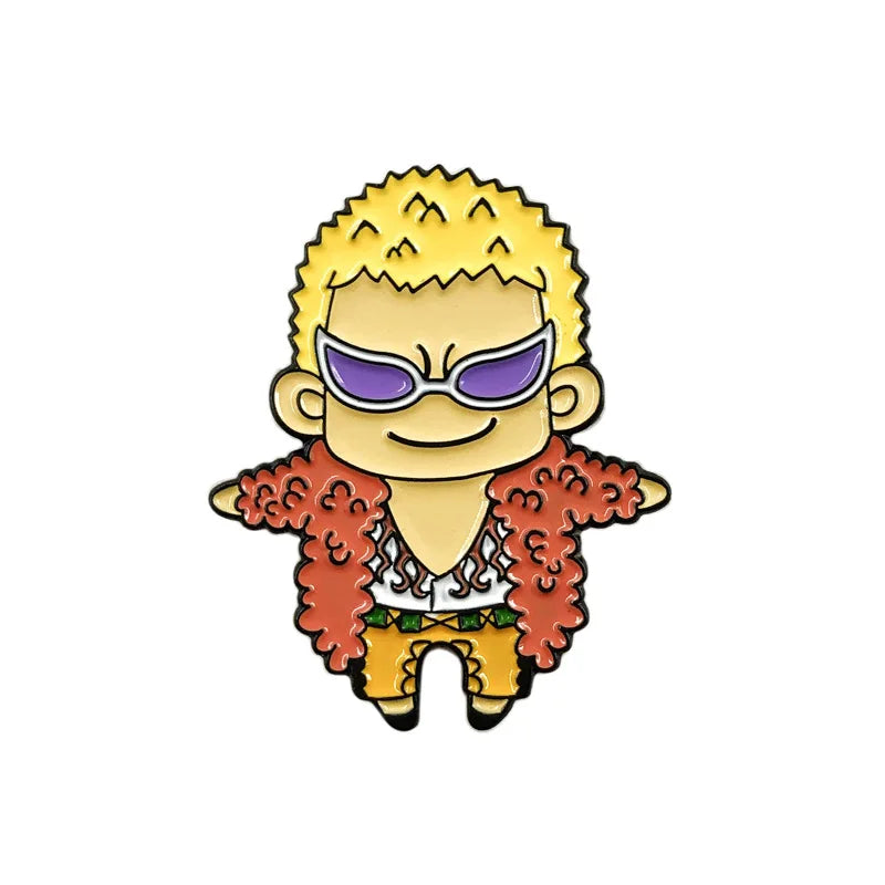 Pin esmaltado One Piece Doflamingo | Coleccionables, figuras y artículos geek en PiedraBruja Chile