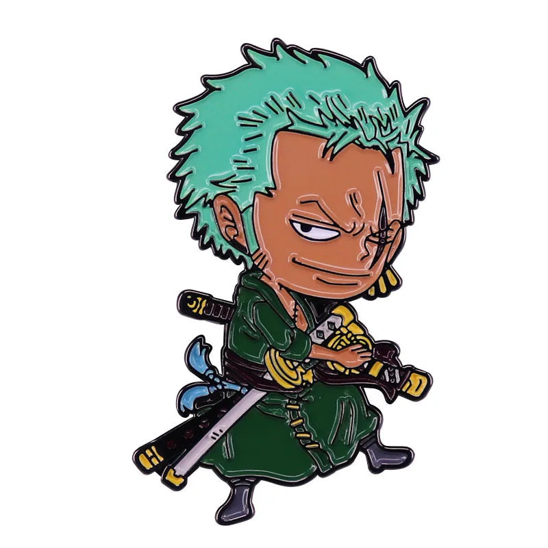 Pin esmaltado One Piece Zoro | Coleccionables, figuras y artículos geek en PiedraBruja Chile