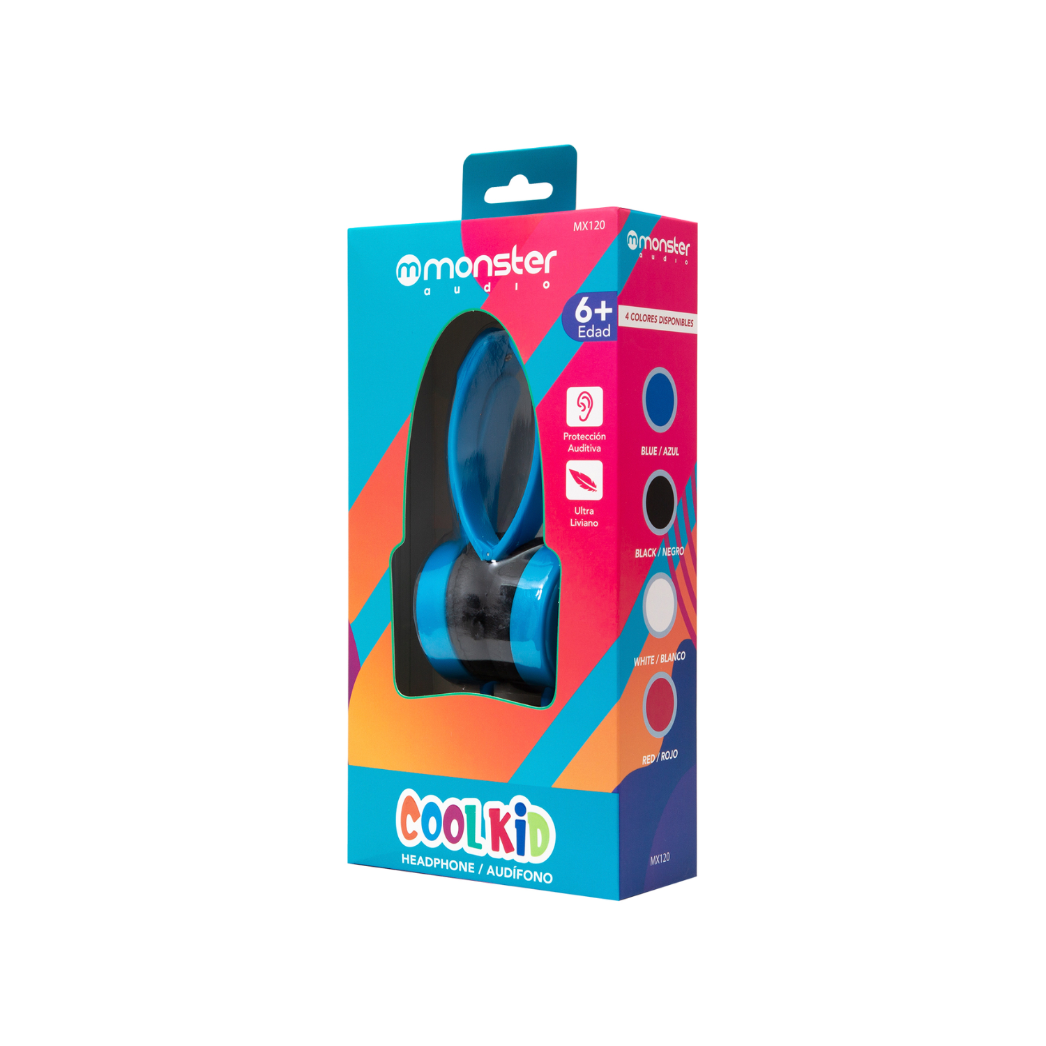 Audífonos Infantiles Monster CoolKid MX120 Azul | Piedra Bruja