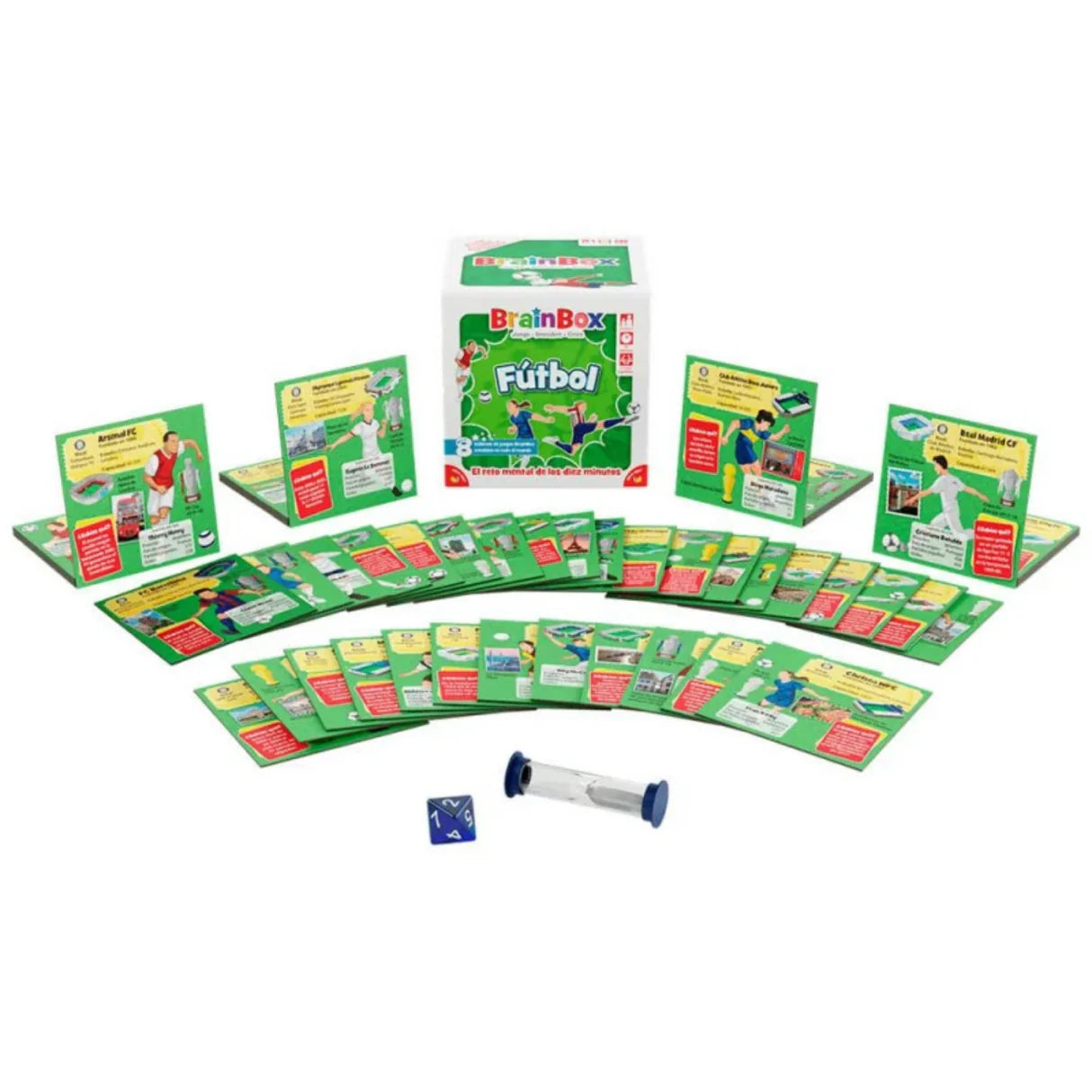 Contenido del juego de mesa Brainbox Futbol