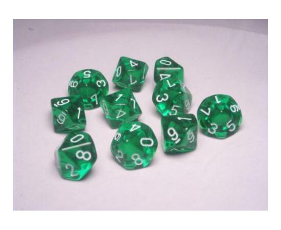 Mini Transparentes - Verde | Dados para juegos de rol y mesa en PiedraBruja Chile